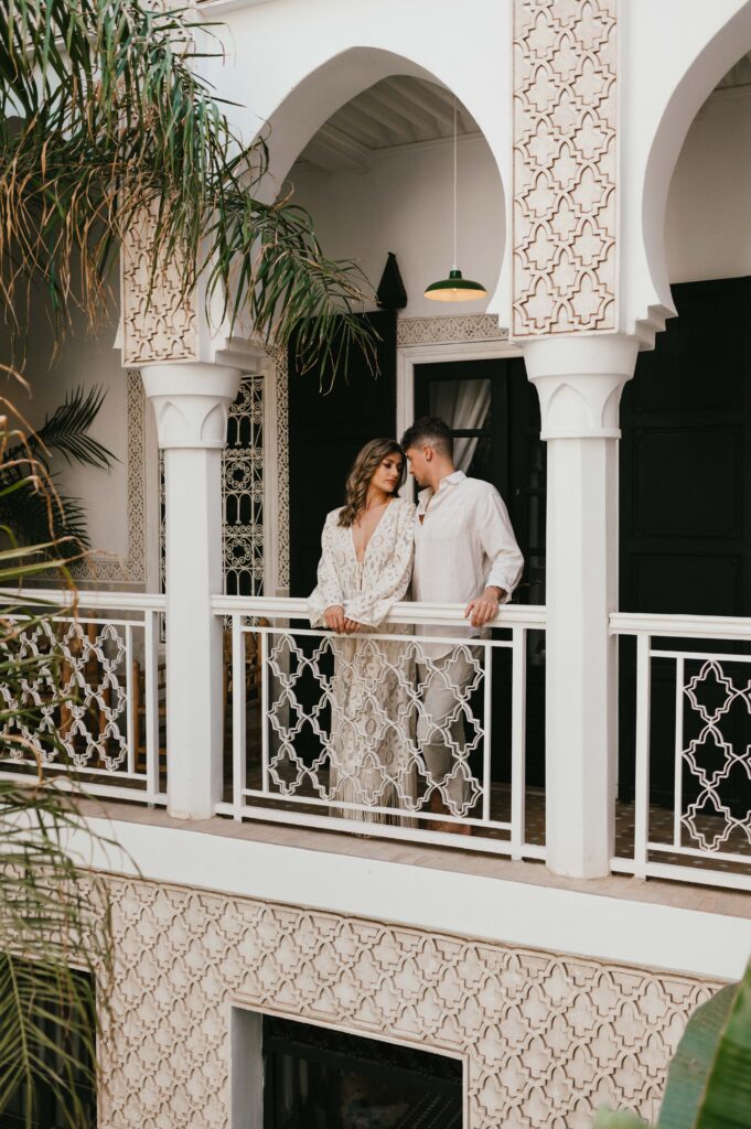 Lisa and paul at Riad Yasmine Marrakech.